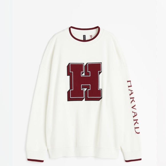 H&M Other - H&M Harvard White and Burgundy Crewneck Sweater